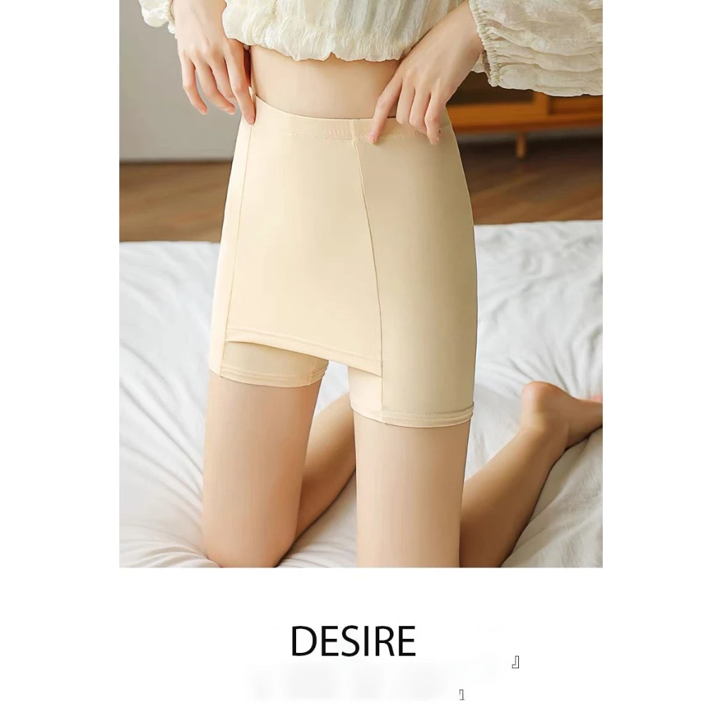 Desire Store, Quần Đùi Mặc Váy Vạt Chống lộ Su lạnh Có đường viền 30cm Thoáng Mát Cạp Cao Quần bảo hộ QL-025 image 8 of 17