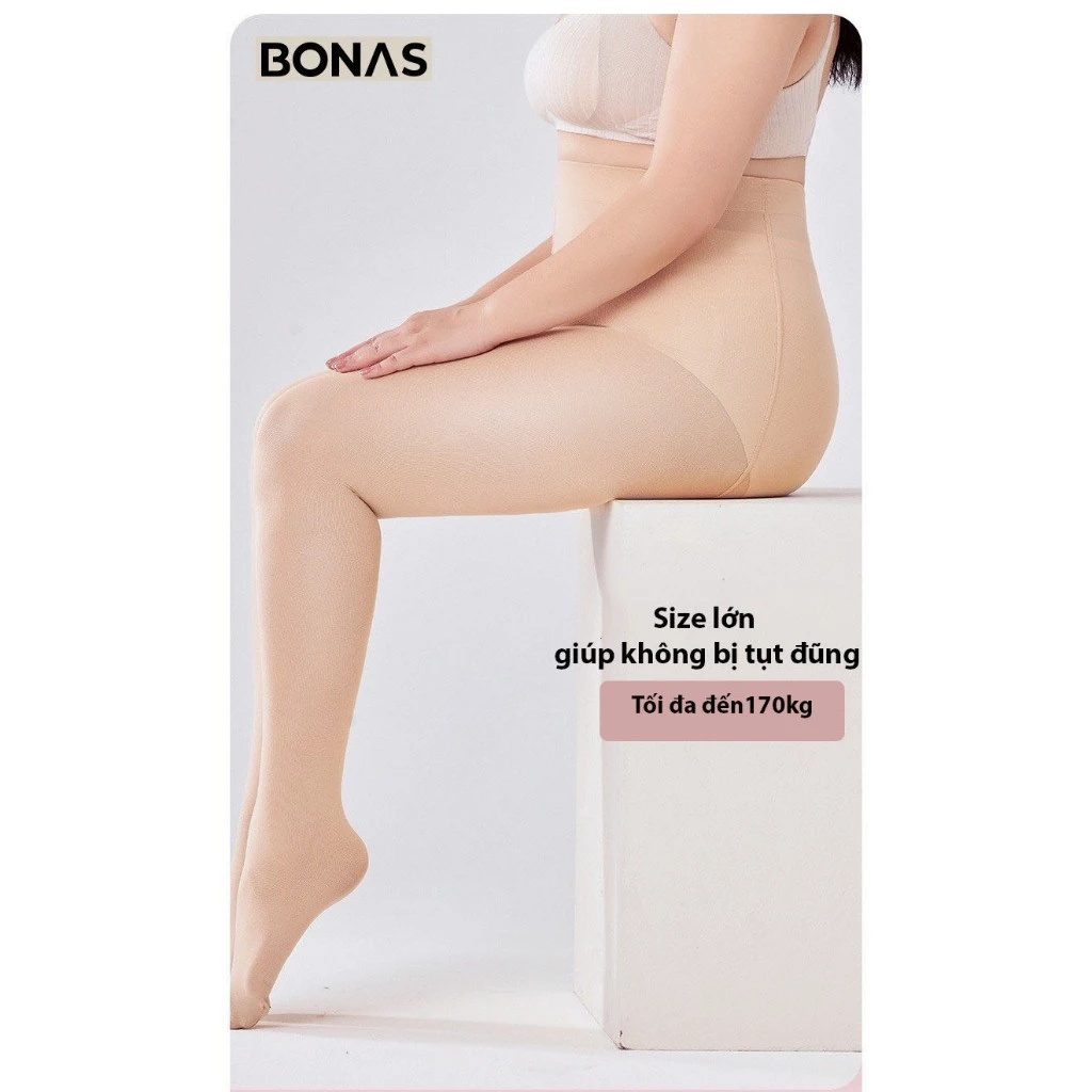 Desire Store, Tất quần 15D BIGSIZE màu đen và da thon gọn dáng che khuyết điểm chính hãng BONAS T-016 image 9 of 13