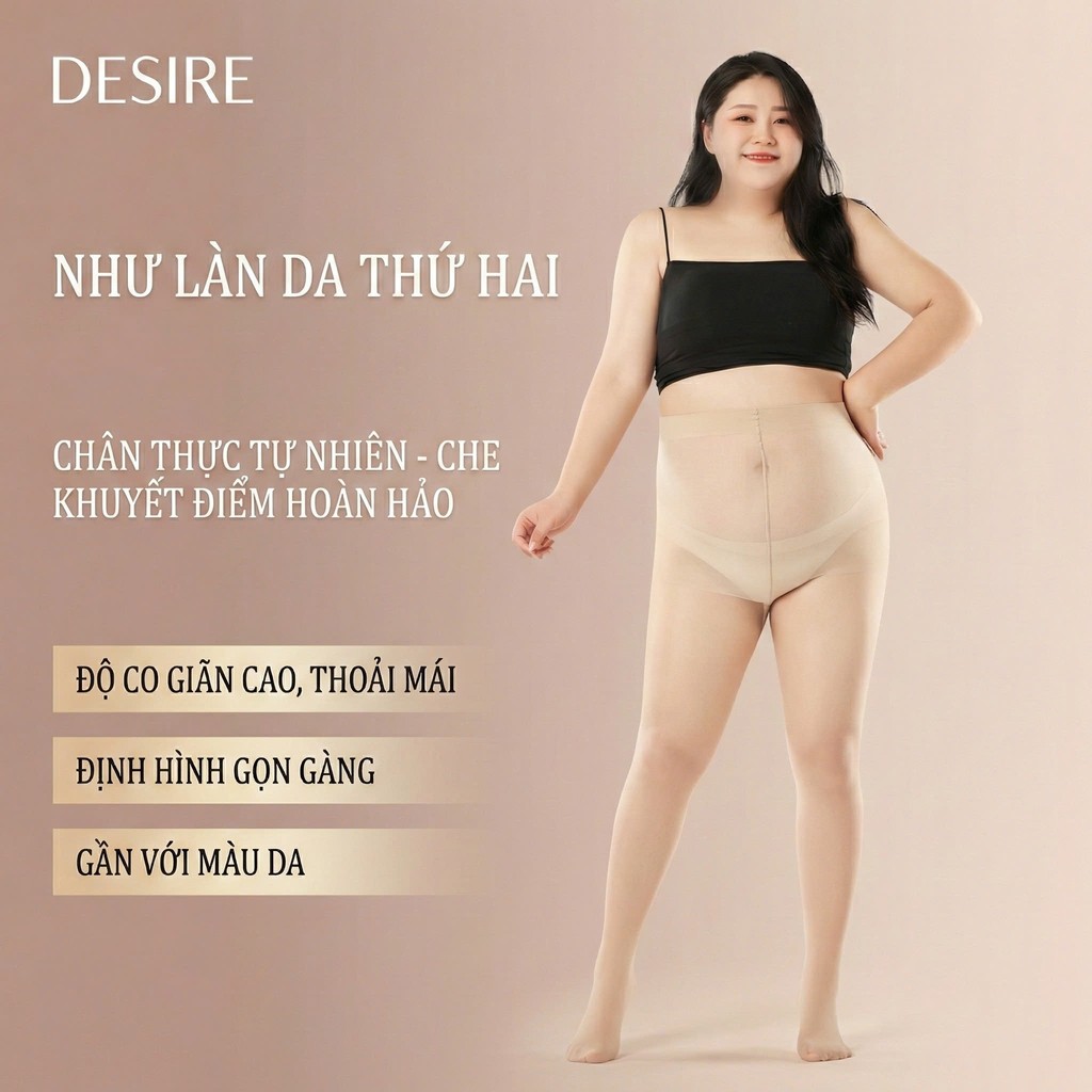 Desire Store, Tất quần 15D BIGSIZE màu đen và da thon gọn dáng che khuyết điểm chính hãng BONAS T-016 image 2 of 14