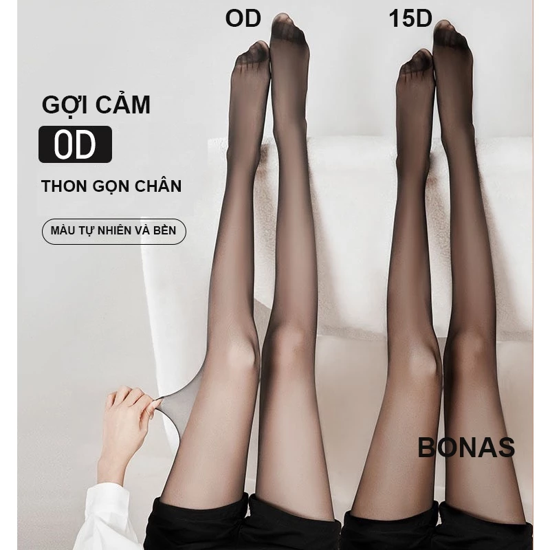 Desire Store, Quần tất BONAS CHÍNH HÃNG màu đen da 0D 15D 80D 200D siêu mỏng tự nhiên thon gọn chân chống tĩnh điện T-006 image 2 of 38