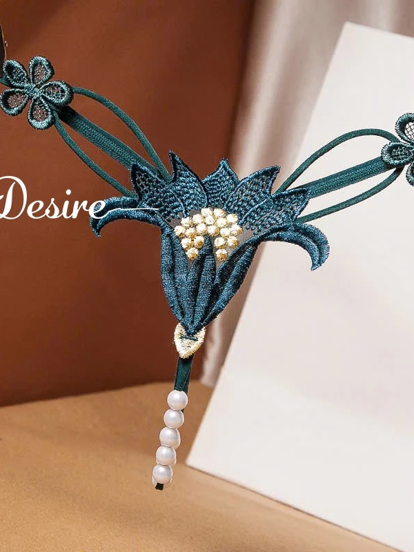 Desire Store, Quần lót ren hoạ tiết hoa siêu gợi cảm sexy DESIRE QL-2249 image 3 of 12