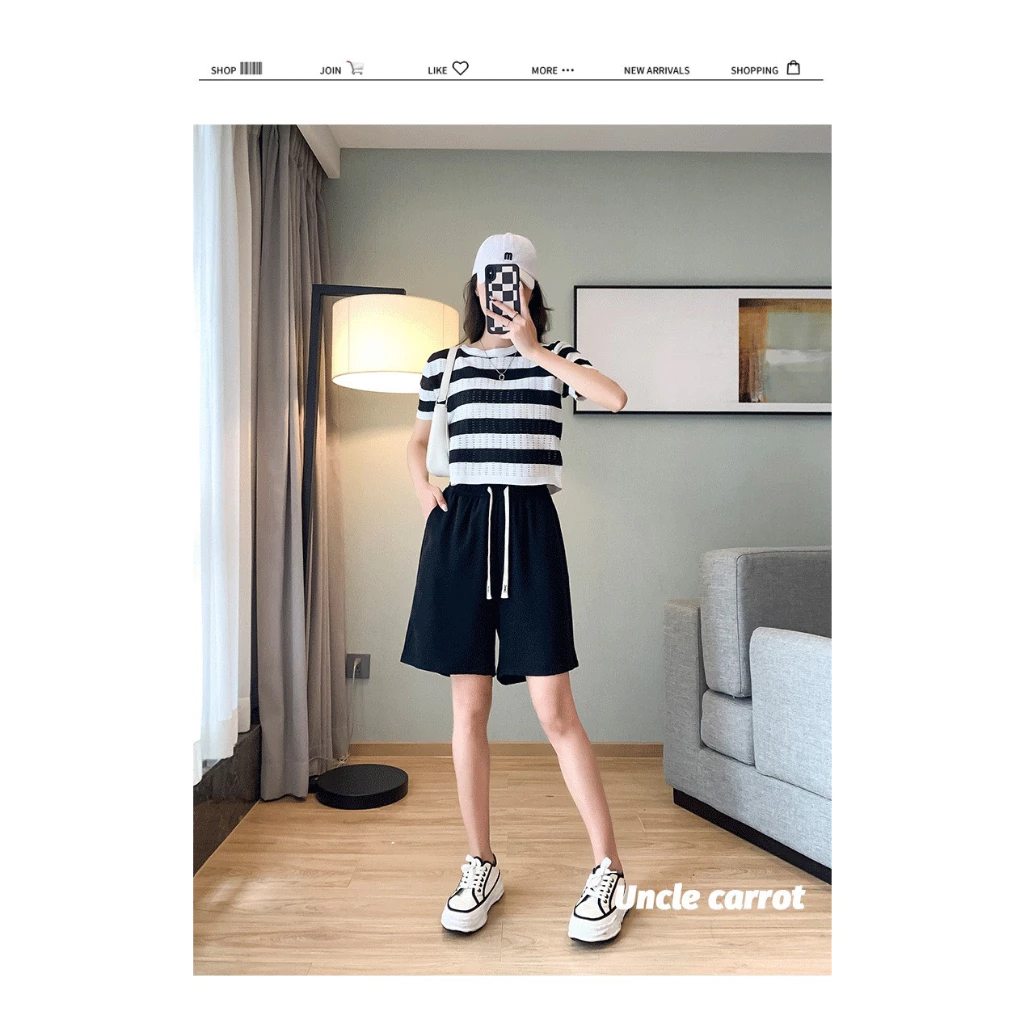 Desire Store, Quần Short nữ thun loại 1 dày dặn cột chun QN-003 image 7 of 11