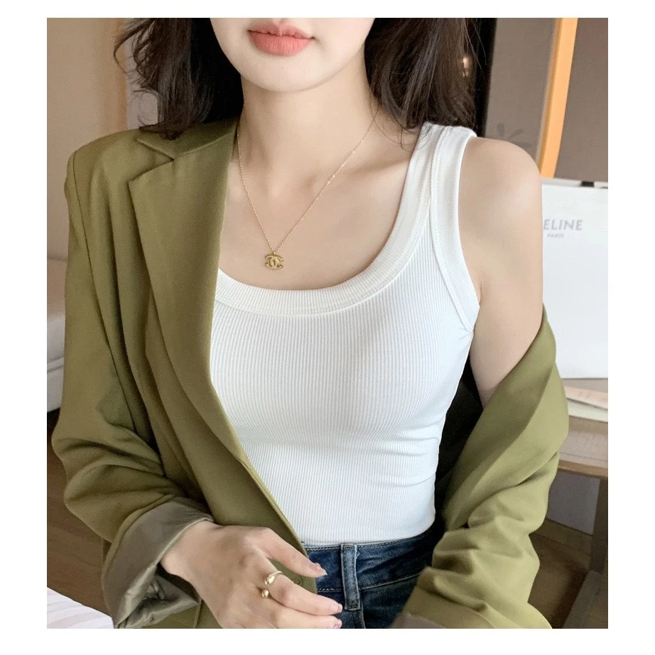 Desire Store, Áo ba lỗ dáng ôm chất thun tăm mềm dày dặn phong cách năng động DESIRE H523 - Trắng, XL image 19 of 21