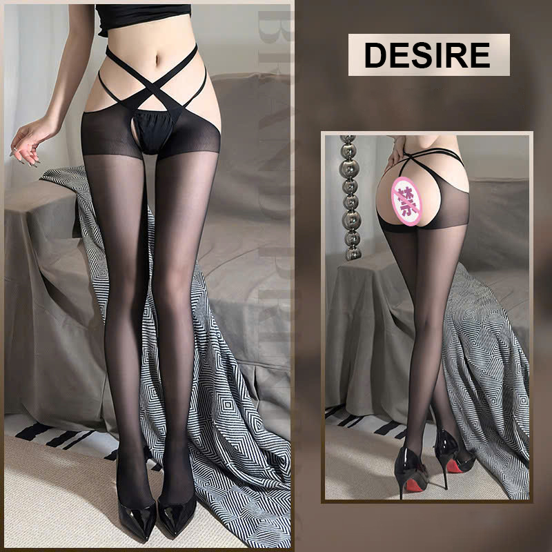 Desire Store, Tất lưới cạp chéo phong cách nữ tính gợi cảm quyến rũ DESIRE T-7326 image 6 of 11