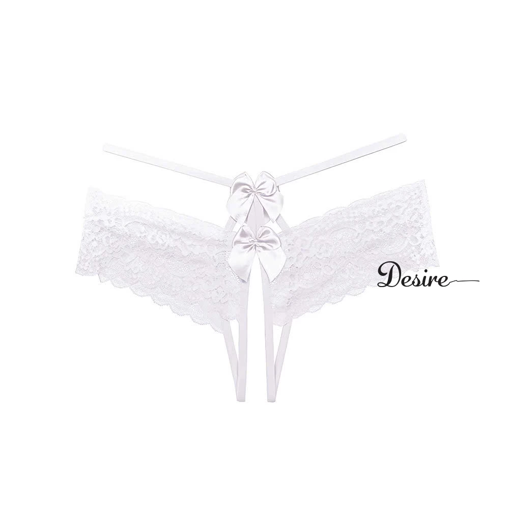 Desire Store, Quần lót nữ ren xuyên thấu Quần lót lọt khe Desire QL-036 - Trắng, 3 quần image 11 of 13