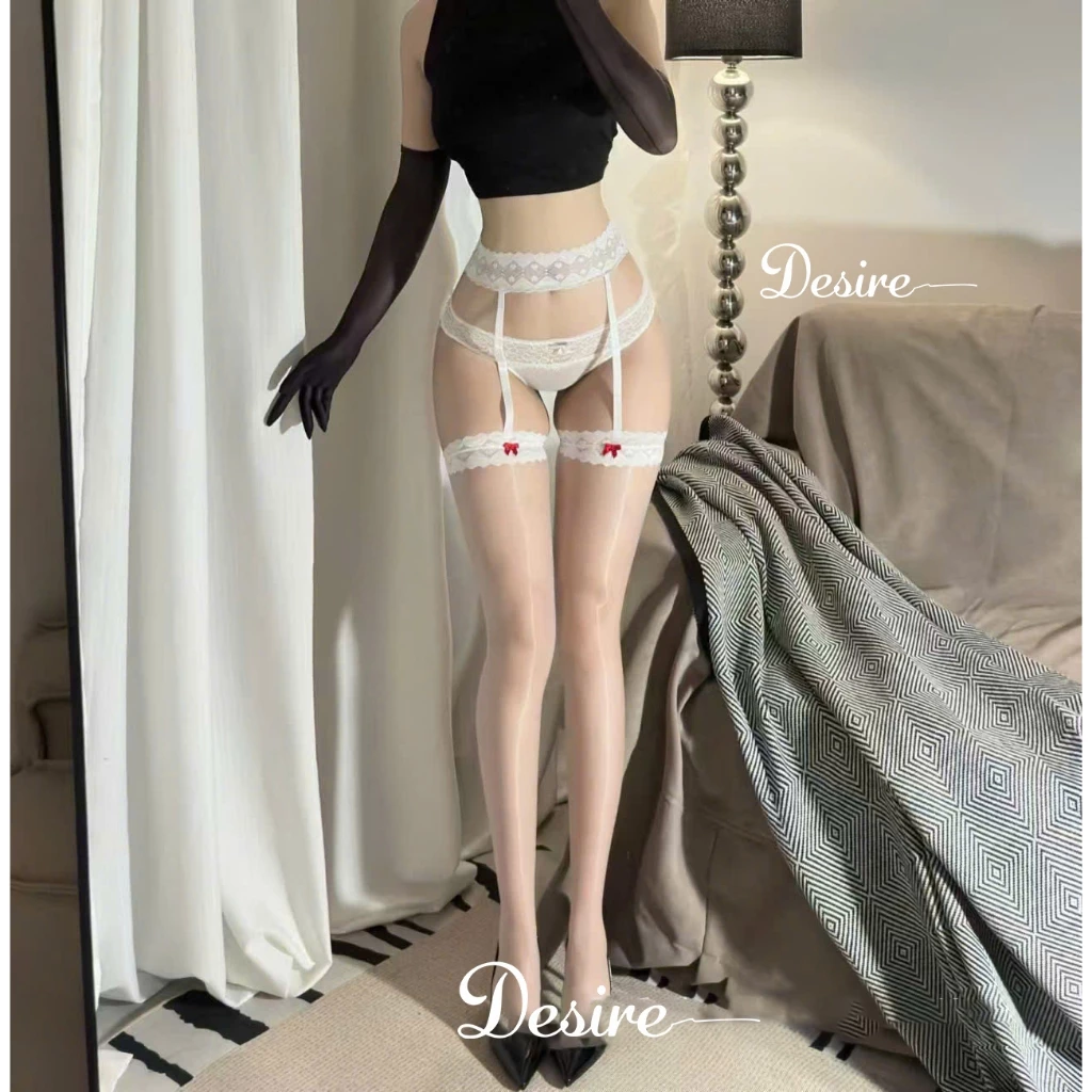 Desire Store, Tất lưới nữ kèm đai phối ren nơ phong cách gợi cảm sexy cosplay phòng the DESIRE 7050 image 7 of 23