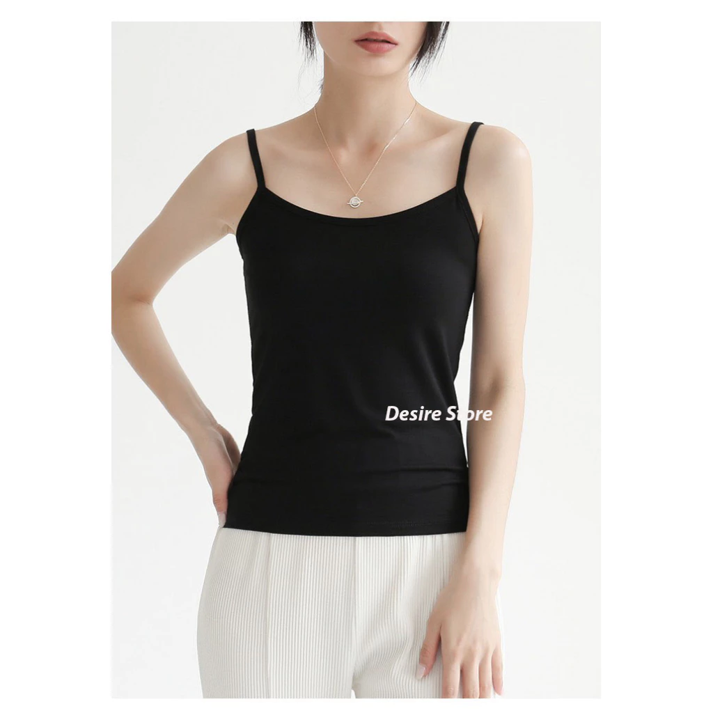 Desire Store, Áo Ba Lỗ Sát Nách Thun Modal (Gỗ sồi) mát mịn phong cách năng động ANN-060 - Đen hai dây, L image 11 of 17
