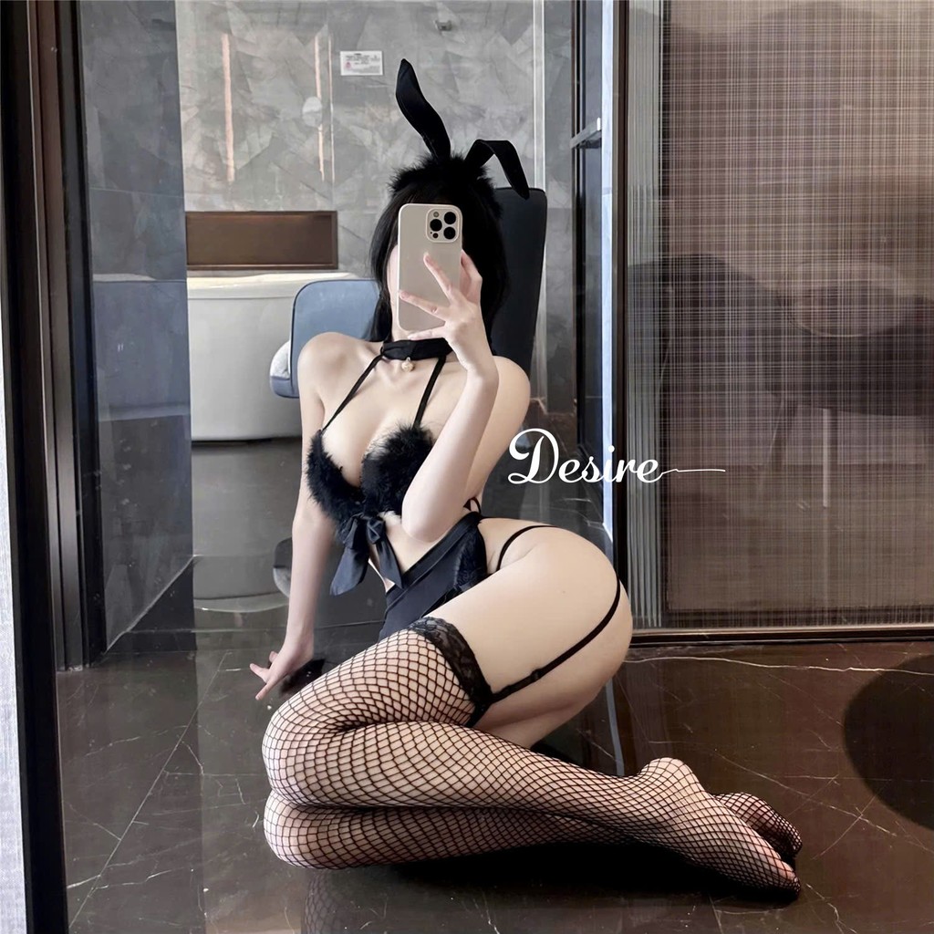 Desire Store, Set Cosplay Cô Nàng Thỏ Bunny Girl - Đồ Cosplay Thỏ Con Quyến Rũ Phối Lông Mềm Mại DESIRE VN-6185 image 4 of 14