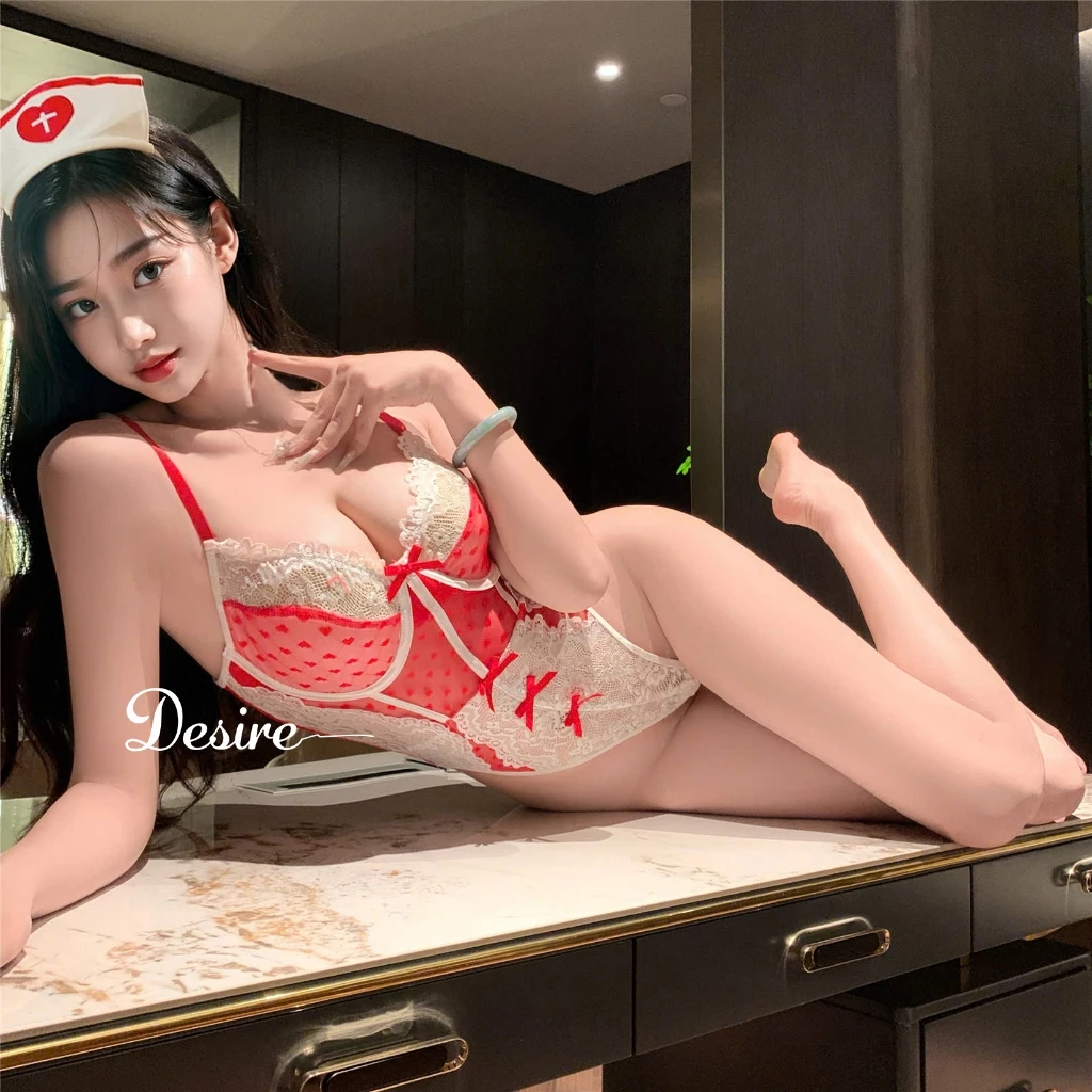 Desire Store, Bộ đồ ngủ Cosplay y tá đầy đủ phụ kiện sexy gợi cảm DESIRE VN-1067 image 1 of 6