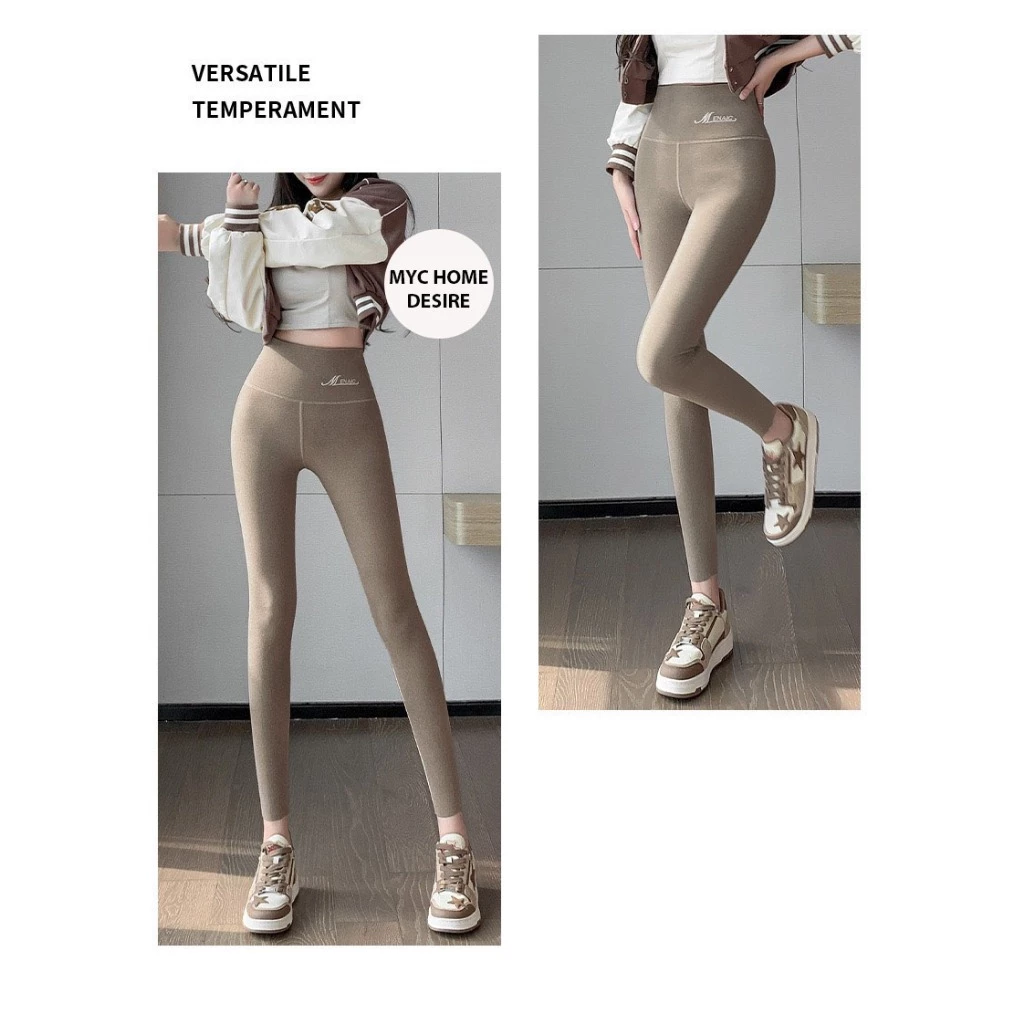 Desire Store, Quần dài legging M ENAIC lưng cao giữ nhiệt lót nhung Cation hai mặt mùa đông ấm áp định hình dáng QGN-004 image 9 of 12
