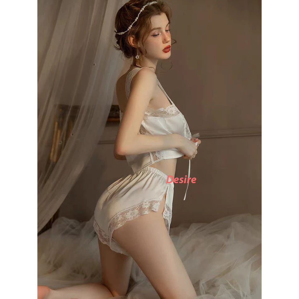 Desire Store, Đồ bộ lụa hai dây bản to gợi cảm chất mịn mát DESIRE VN-8410 image 4 of 12
