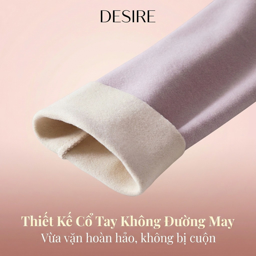Desire Store, Áo giữ nhiệt Nhung lót sợi nhiệt Derong mềm siêu nhẹ mùa đông ấm áp Áo lót trong giữ nhiệt QGN-9093 image 4 of 26