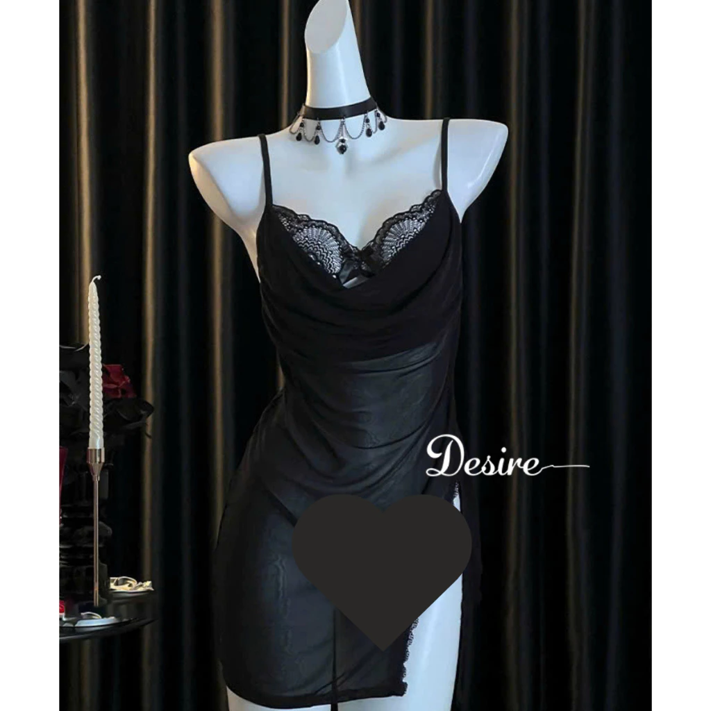Desire Store, Váy ngủ ren xẻ tà dáng ôm body gợi cảm quyến rũ DESIRE VN-8950 image 7 of 10