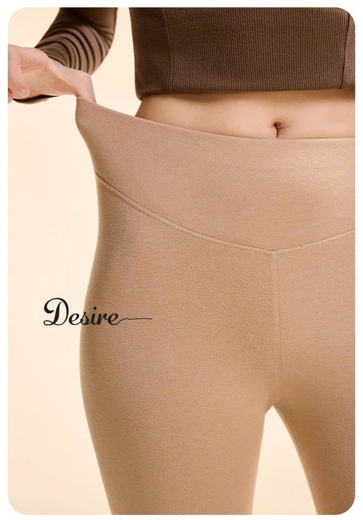Desire Store, Quần Legging giữ nhiệt Nhung Lyocell ôm body không đường viền siêu nhẹ thích hợp cho mùa thu đông DESIRE GY-086 image 9 of 12