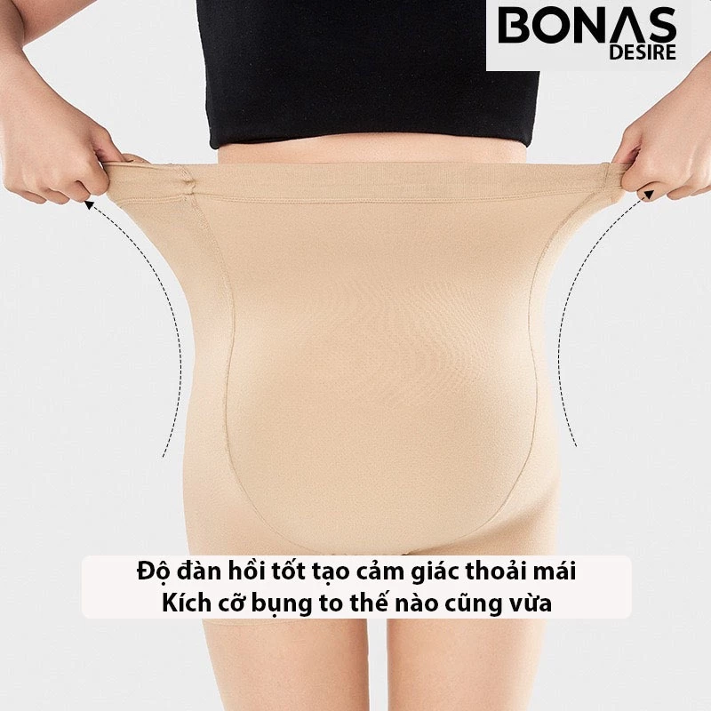 Desire Store, Tất quần mỏng 15D bigsize cho bà bầu có nút điều chỉnh rộng bụng thoải mái hàng chính hãng BONAS T-018 image 3 of 11