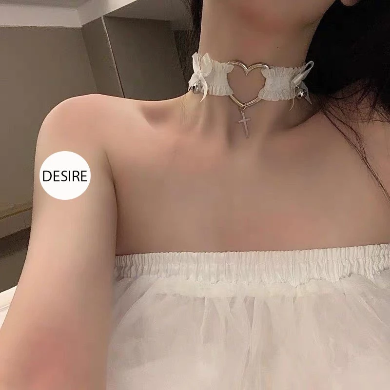 Desire Store, Vòng đeo chân - Vòng đeo cổ - Choker Phụ kiện cosplay gợi cảm RC-001 - Vòng cổ Trắng, Freesize image 10 of 12