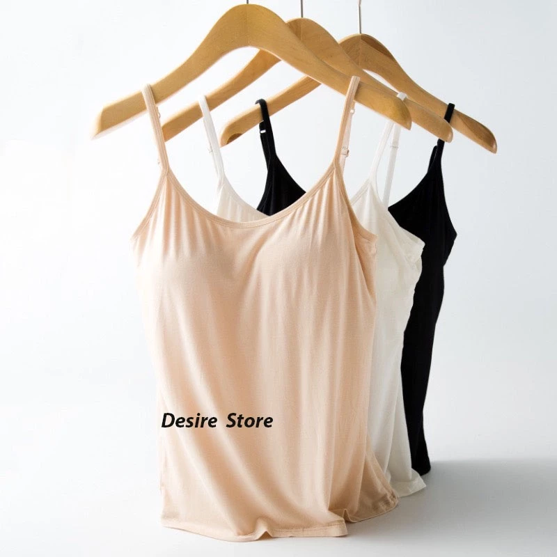 Desire Store, Áo lót hai dây thun Vicose hàng loại 1 cao cấp kèm mút ngực thông hơi A2010 image 2 of 27