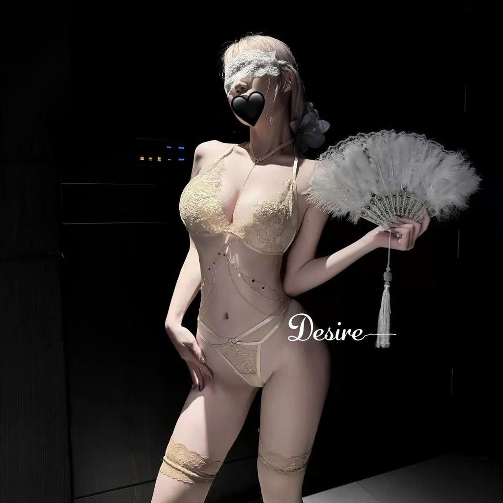 Desire Store, 9484 Bộ Lót Ren Cao Cấp Phối Charm Dây Eo Ôm Dáng Sexy Gợi Cảm DESIRE image 3 of 12