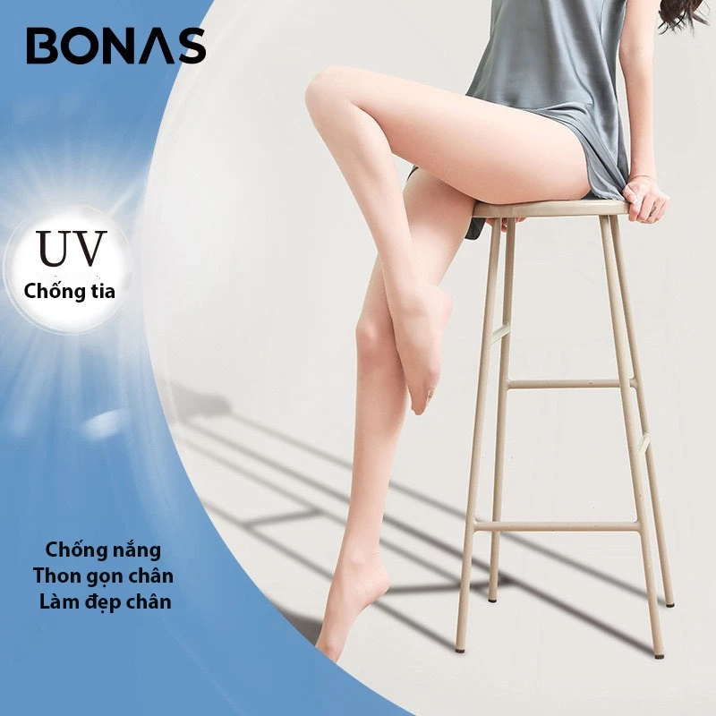 Desire Store, Tất quần mỏng mịn chống tia UV mùa hè chính hãng BONAS màu da đen DS1081 image 1 of 12
