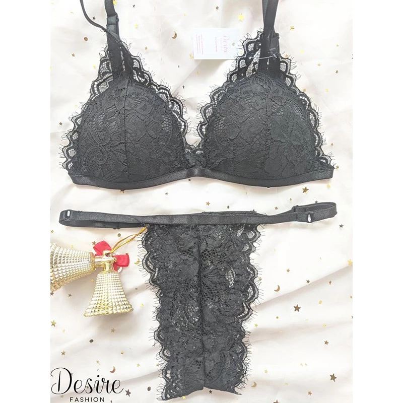 Desire Store, Đồ lót Bralette nguyên bộ quần và áo (Áo mút mòng và Quần lọt khe) BB-0020 image 9 of 18