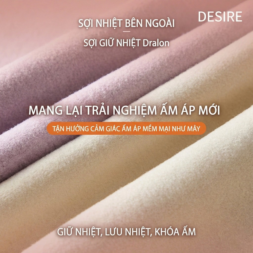 Desire Store, Áo giữ nhiệt Nhung lót sợi nhiệt Derong mềm siêu nhẹ mùa đông ấm áp Áo lót trong giữ nhiệt QGN-9093 image 2 of 26
