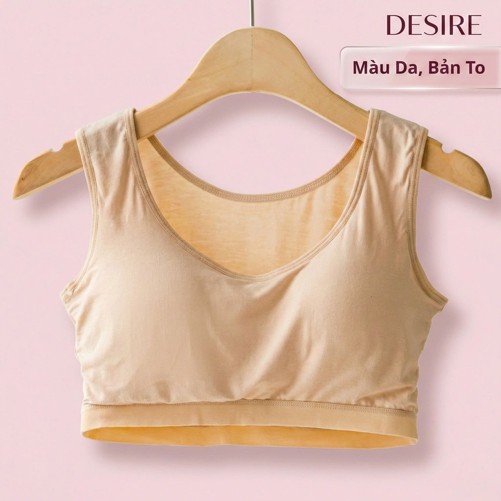 Desire Store, Áo lót bra bản to mút mỏng không gọng mềm mại mát thấm mồ hôi ANN-0017-1 - Da bản to, M/34/75AB image 12 of 31
