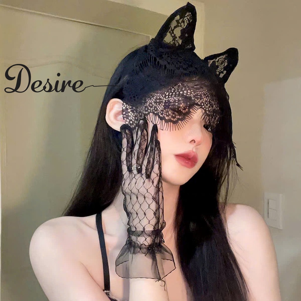 Desire Store, Combo Bờm tóc mèo phối mặt nạ YZ1016+Găng tay YZ1017 phụ kiện phòng the gợi cảm DESIRE image 3 of 7