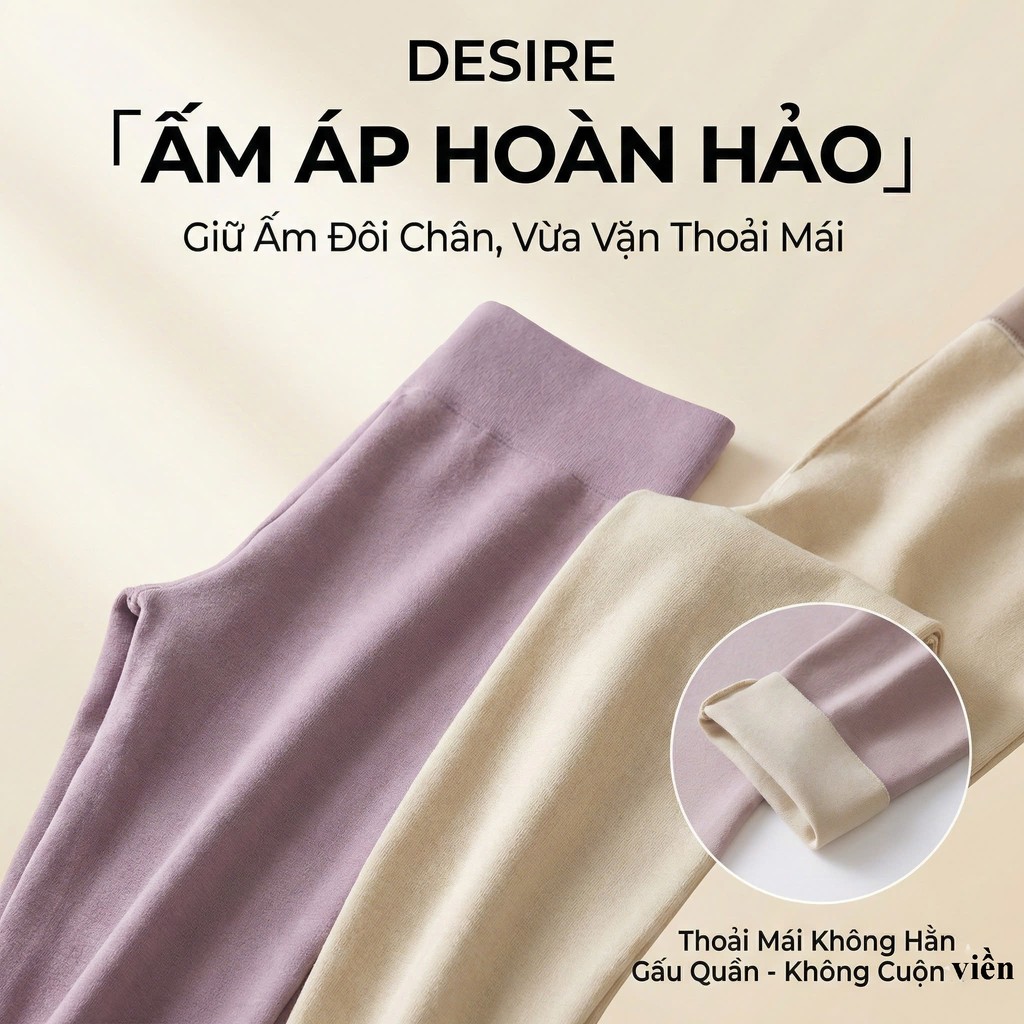Desire Store, Đồ bộ giữ nhiệt chất Nhung lót sợi nhiệt Derong mềm siêu nhẹ mùa đông ấm áp DGN-9093 image 8 of 18