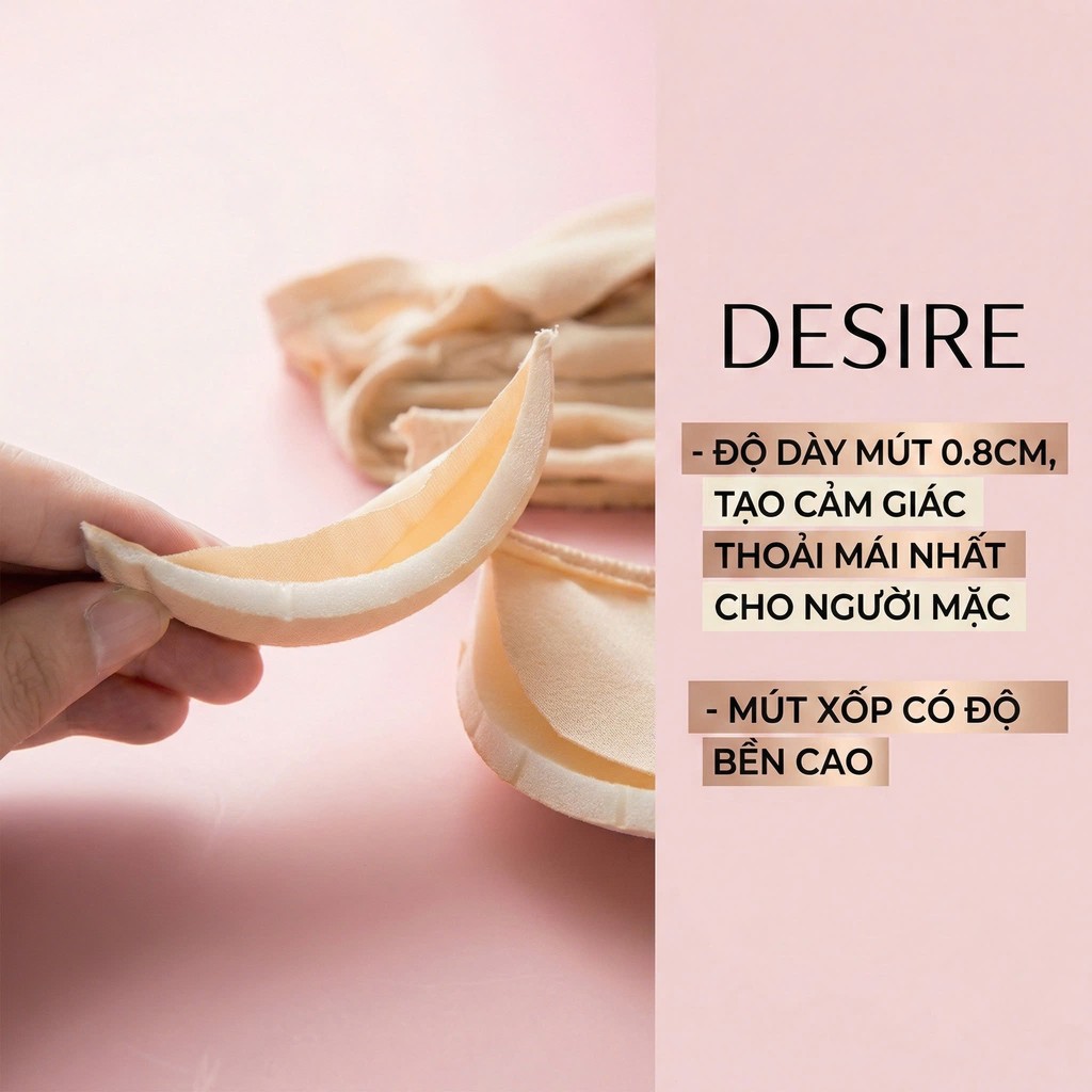 Desire Store, Áo lót hai dây thun Vicose hàng loại 1 cao cấp kèm mút ngực thông hơi A2010 image 7 of 18