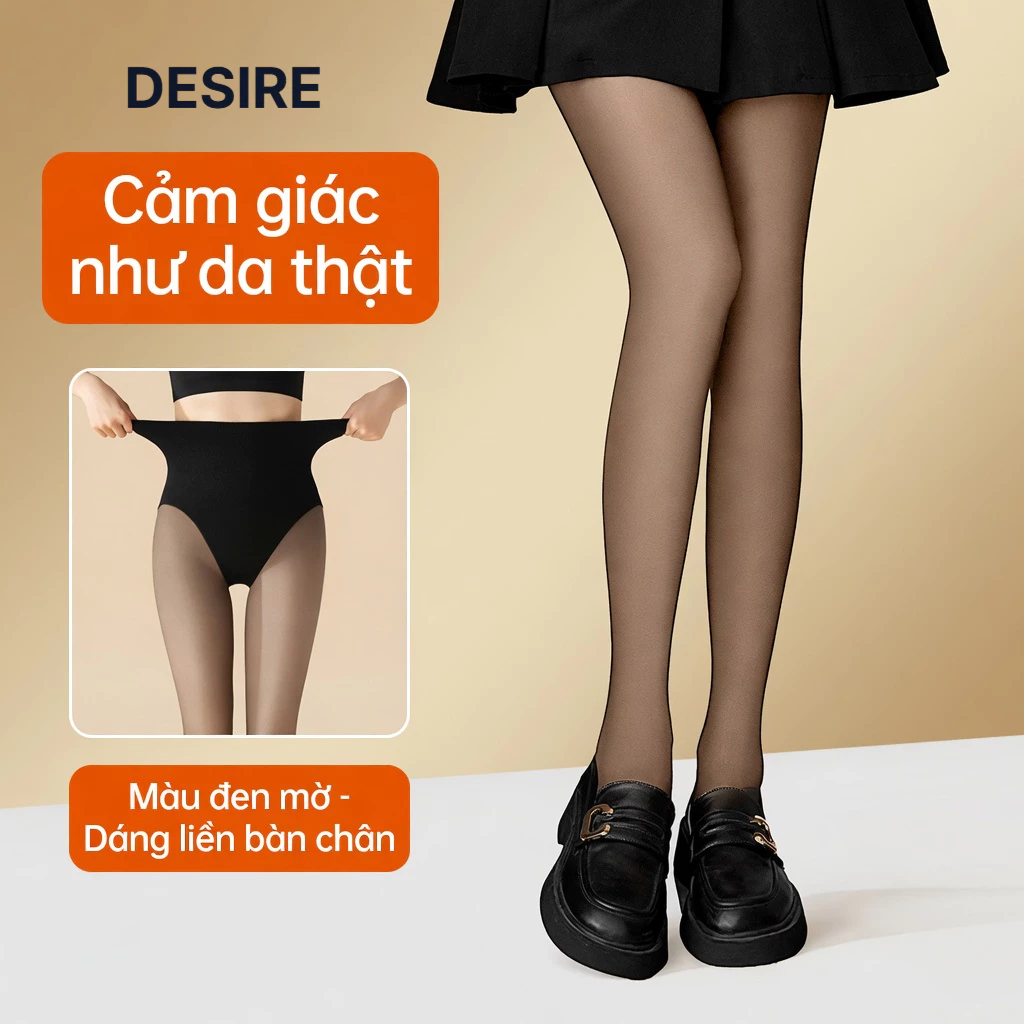Desire Store, Quần Tất Nữ BONAS Đen Lót Da 80D - Quần Tất 1 Lớp Đánh Lừa Thị Giác Trong Suốt Che Khuyết Điểm SG102 (BONAS Women’s 80D Black Tights with Nude Lining – Single-Layer "Illusion" Tights for a Sheer, Flawless Look (Model SG102)) image 1 of 8