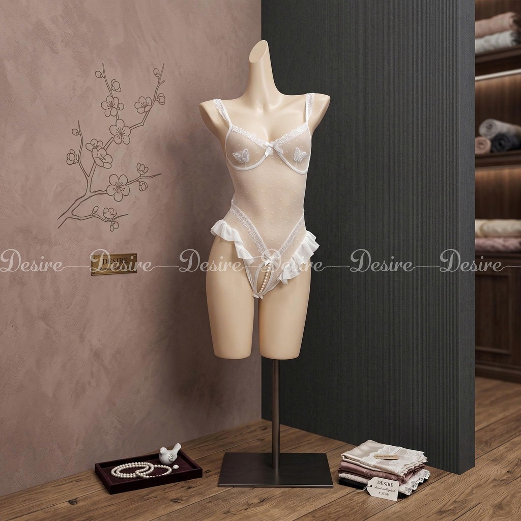Desire Store, 8382 Bodysuit liền thân đính ngọc trai xẻ đáy sexy gợi cảm DESIRE image 10 of 16
