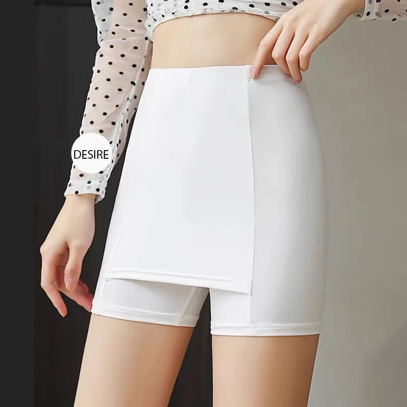 Desire Store, Quần Đùi Mặc Váy Vạt Chống lộ Su lạnh Có đường viền 30cm Thoáng Mát Cạp Cao Quần bảo hộ QL-025 image 4 of 17
