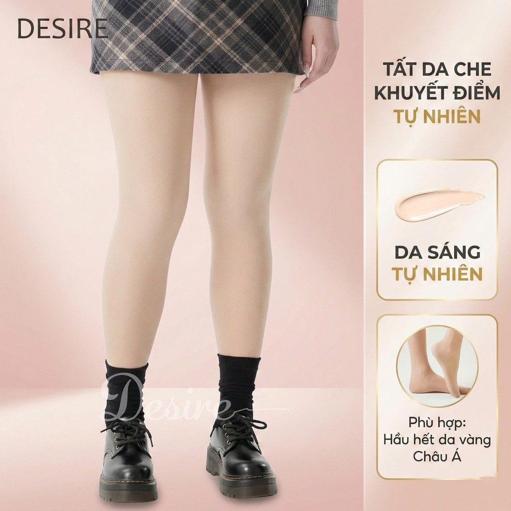 Desire Store, Quần tất nữ BIGSIZE (60-85KG) Dày 160G hai lớp lót nỉ giữ ấm che khuyết điểm định hình dáng BONAS DS2051 - 160G BIGSIZE DA SÁNG image 12 of 12