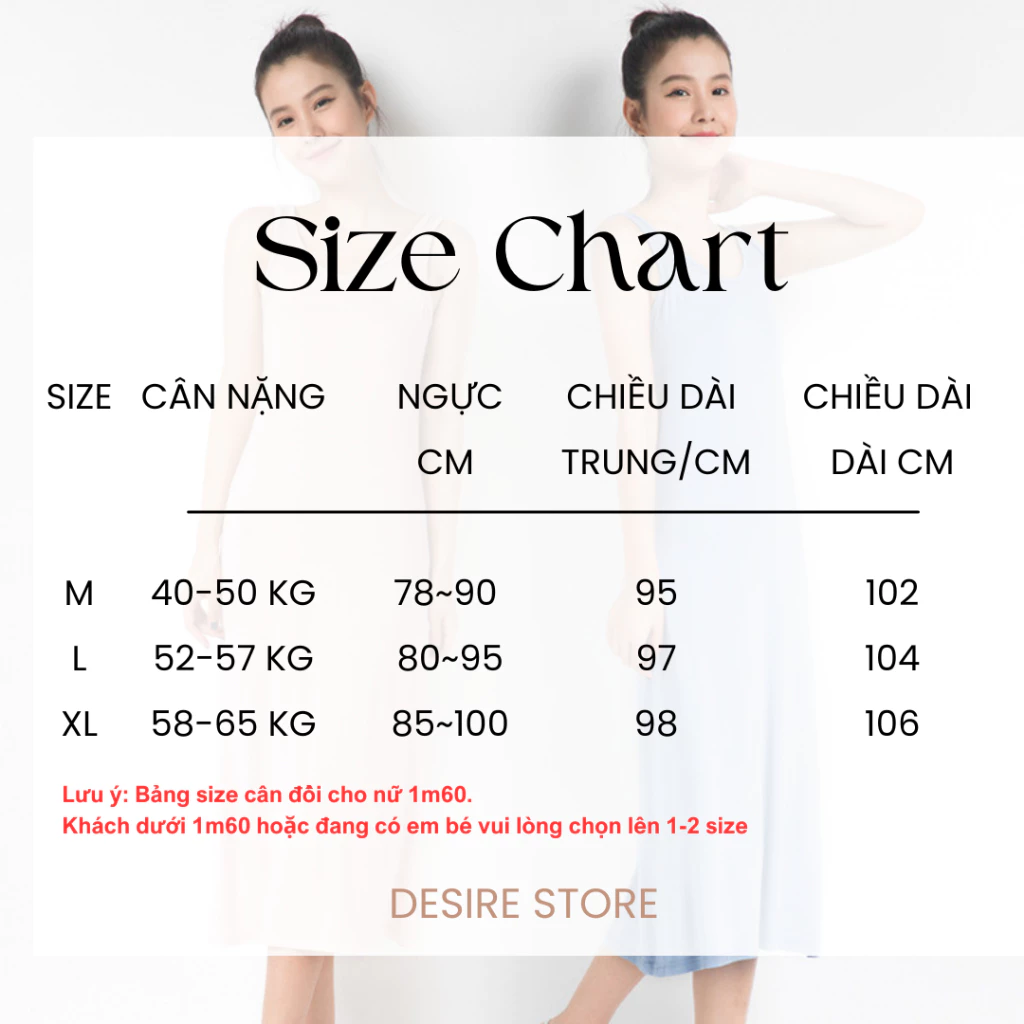 Desire Store, Đầm thun sát nách vải Modal (Gỗ sồi) mịn mát Desire VNN-00101 image 9 of 13
