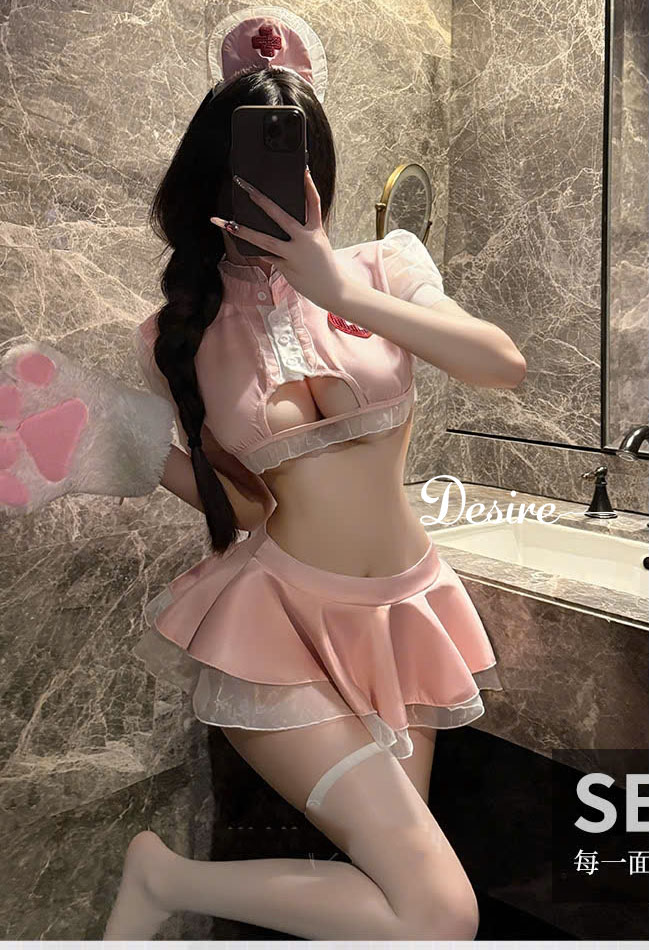 Desire Store, Bộ đồ ngủ Cosplay y tá HÀNG LOẠI 1 đầy đủ phụ kiện sexy gợi cảm DESIRE VN-8469 image 6 of 10