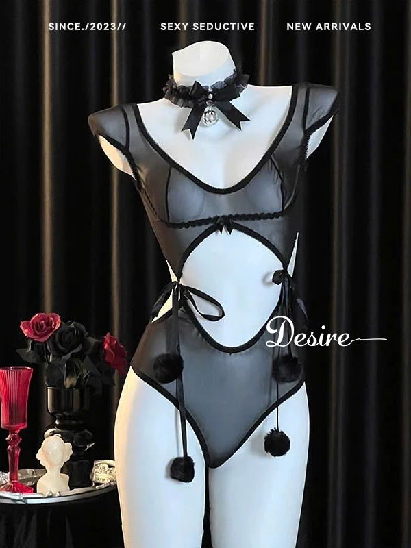Desire Store, Bộ Cosplay Thỏ cột dây chất ren mềm mịn gợi cảm sexy DESIRE VN-6149 image 6 of 14