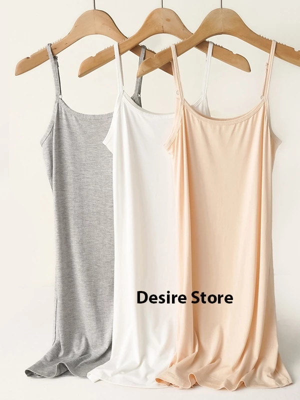 Desire Store, Váy hai dây Váy mặc lót chất thun modal (Gỗ sồi) dáng ôm body cổ ngang có TĂNG ĐƠ điều chỉnh DESIRE VN-062 image 10 of 30