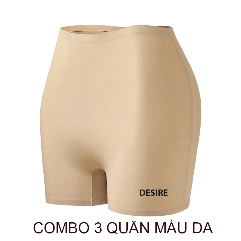Desire Store, Quần đùi mặc váy su lụa băng tàng hình không đường viền chống lộ chính hãng SACRED BIRD QL-030 - Combo 3 quần Da, XL image 14 of 18