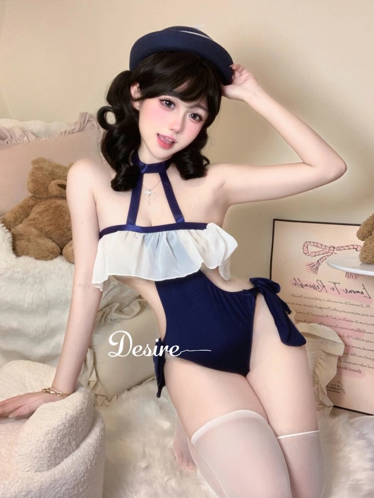 Desire Store, Bộ đồ ngủ liền thân bodysuit chất liệu thun mềm gợi cảm DESIRE VN-2945 image 7 of 10