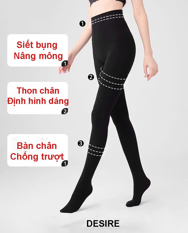 Desire Store, Tất quần loại dày Nâng cấp giữ ấm che khuyết điểm định hình dáng BONAS CHÍNH HÃNG 80D 200D 480D T-015 image 4 of 13