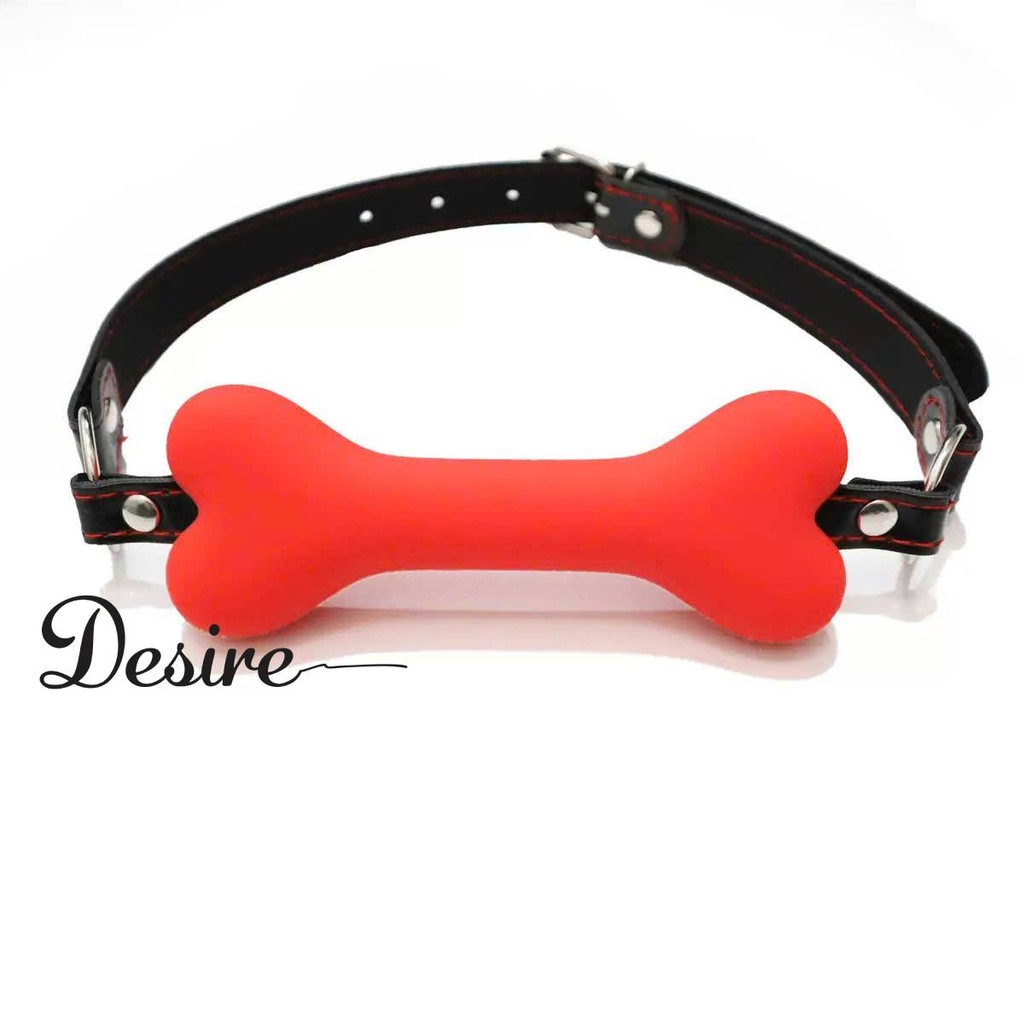 Desire Store, Khóa Miệng Gag Silicone Hình Xương Chó BDSM - DESIRE - NBM-001 (Silicone Dog Bone Mouth Gag BDSM - DESIRE - NBM-001) - Đỏ image 3 of 4