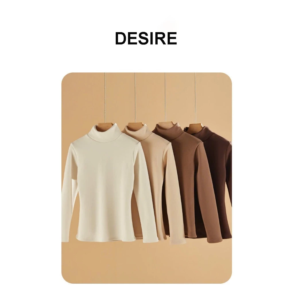 Desire Store, Áo cổ lọ giữ nhiệt mùa đông Dày lót Lông Cừu mềm mịn DESIRE K-801 image 8 of 12