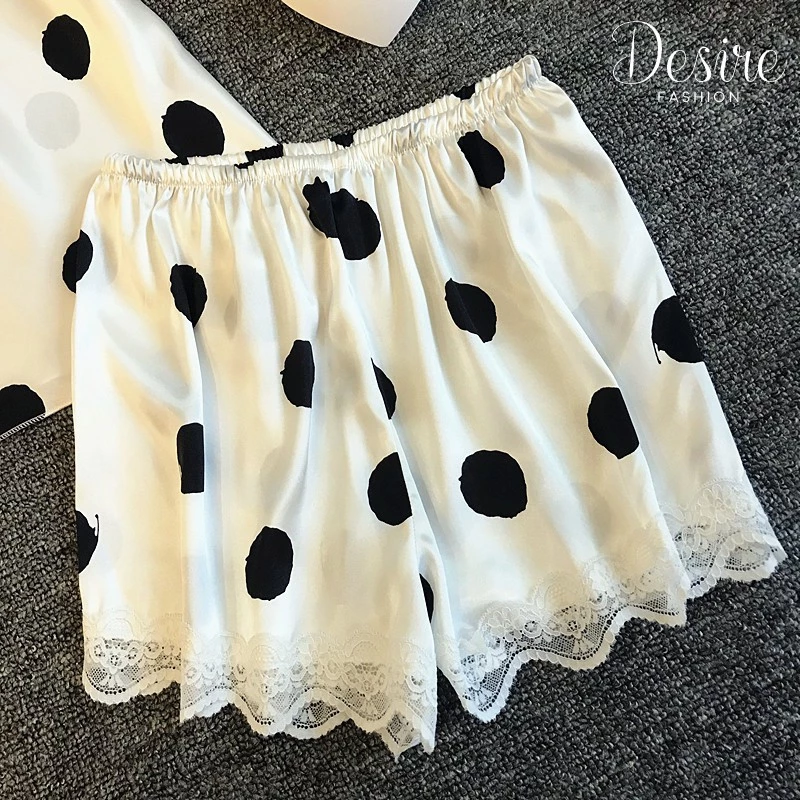 Desire Store, Sexy Silk Pajamas Đồ bộ lụa gợi cảm DBN-0014 image 2 of 7