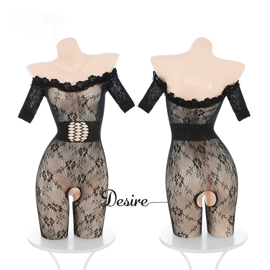 Desire Store, Set Bodysuit mềm mịn xuyên thấu gợi cảm sexy DESIRE ZY64 image 8 of 10