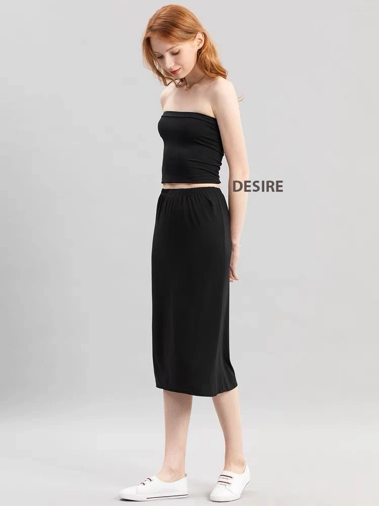 Desire Store, Chân váy lót dáng ôm Thun Modal (Gỗ sồi) co dãn mát mịn Chân váy mặc lót trong VNN-0098 image 13 of 24