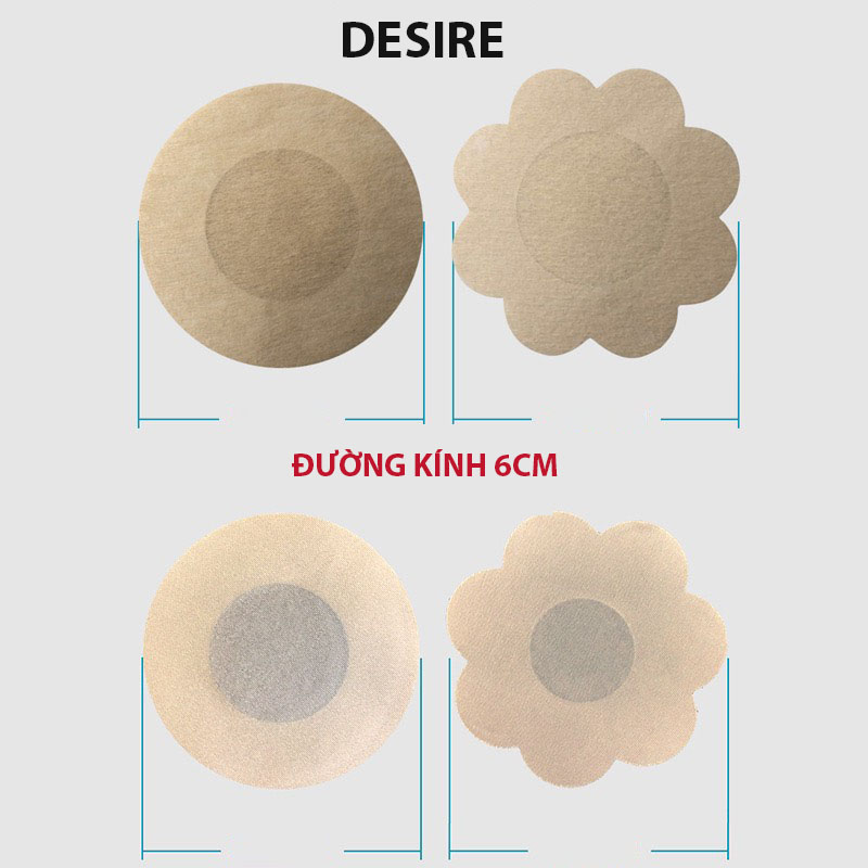 Desire Store, Miếng dán ngực, dán ti hoa mai, đi biển thoải mái, nhỏ gọn, tiện lợi, thay áo ngực image 3 of 11