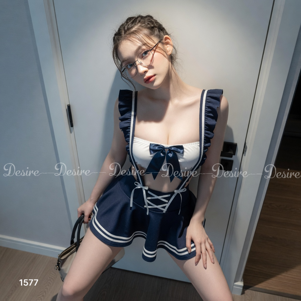 Desire Store, Bộ đồ ngủ hoá trang cosplay CÔ NỮ SINH QUYẾN RŨ chính hãng Guiruo QC loại 1 gợi cảm DESIRE 8241 ("Alluring Schoolgirl" Cosplay Lingerie Set – DESIRE 8241) image 6 of 16