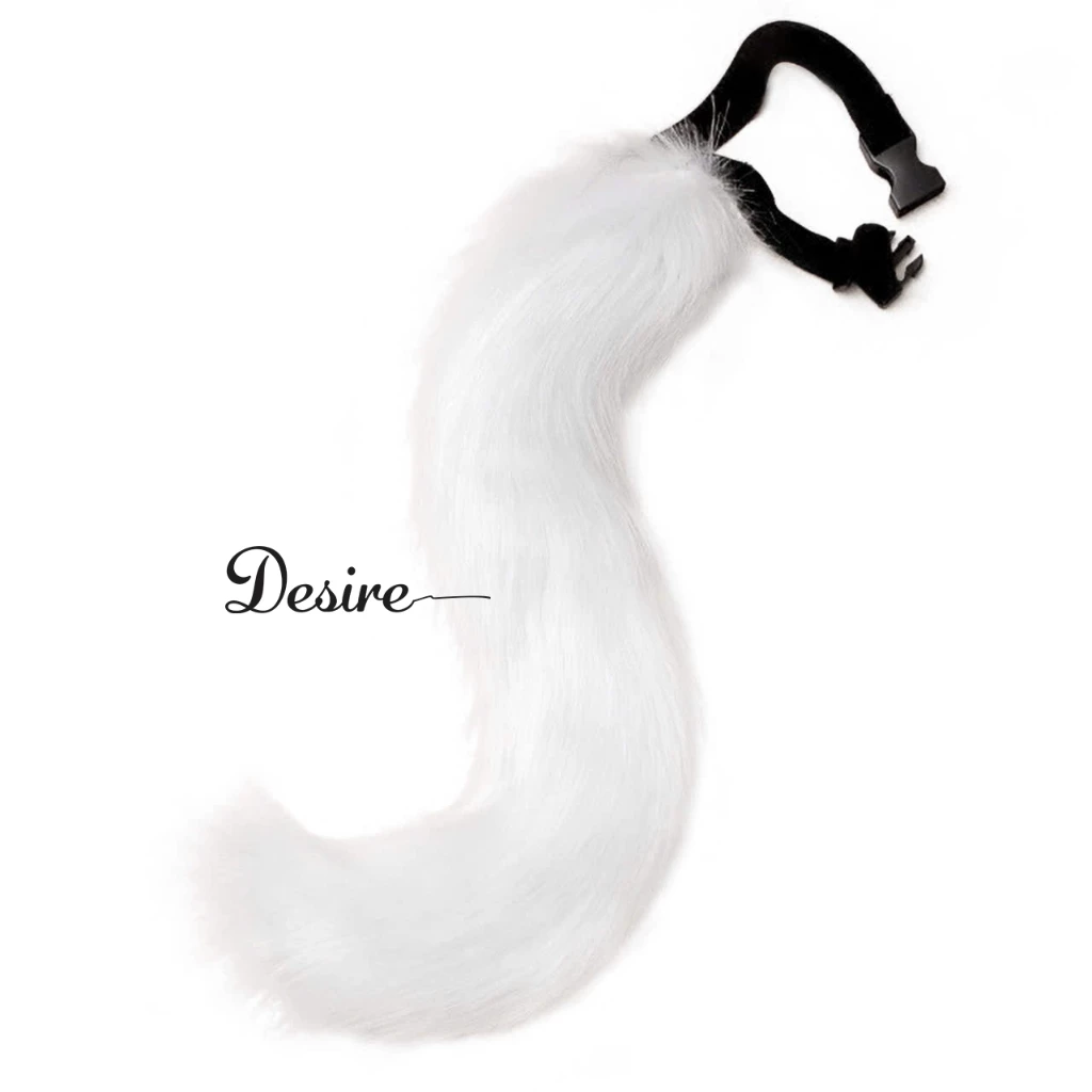Desire Store, Đuôi cáo - Combo phụ kiện Cosplay, Hoá trang DESIRE DC-001 - Đuôi lẻ trắng trơn image 9 of 13