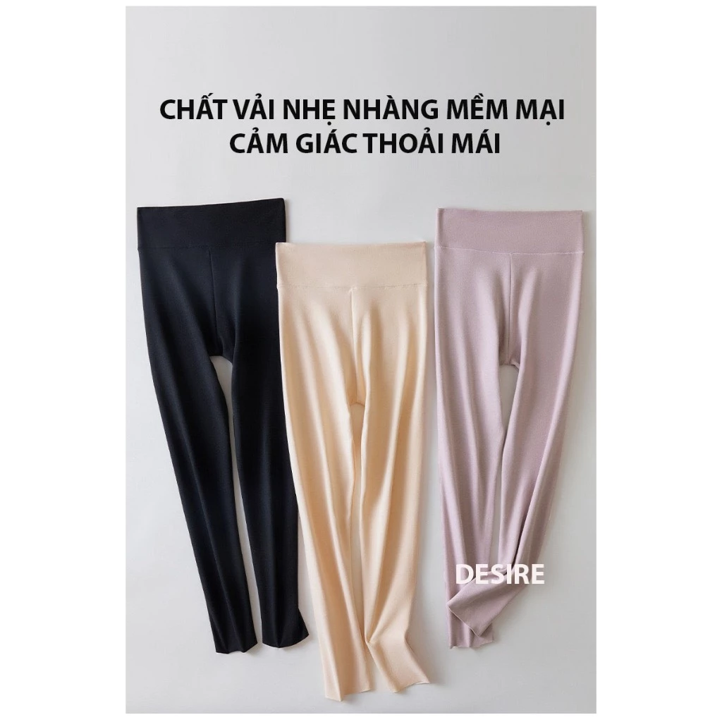 Desire Store, Quần dài giữ nhiệt Nhung lót sợi nhiệt Derong mềm siêu nhẹ mùa đông ấm áp Quần dài lót trong giữ nhiệt QGN-9093 image 5 of 17