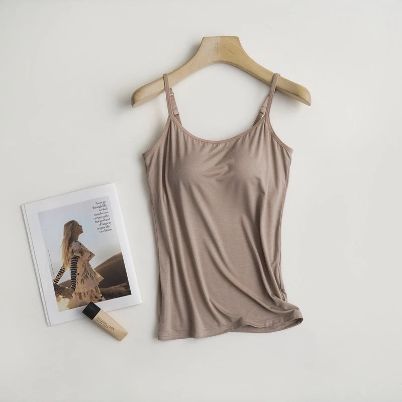 Desire Store, Áo lót hai dây thun Vicose hàng loại 1 cao cấp kèm mút ngực thông hơi A2010 image 7 of 27